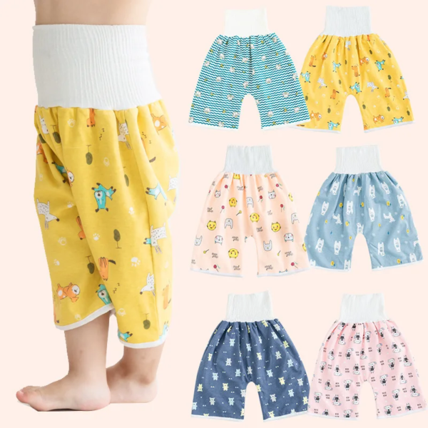 Diaper Shorts 2 in 1 - anti Bed-Wetting Washable Potty Training Pants